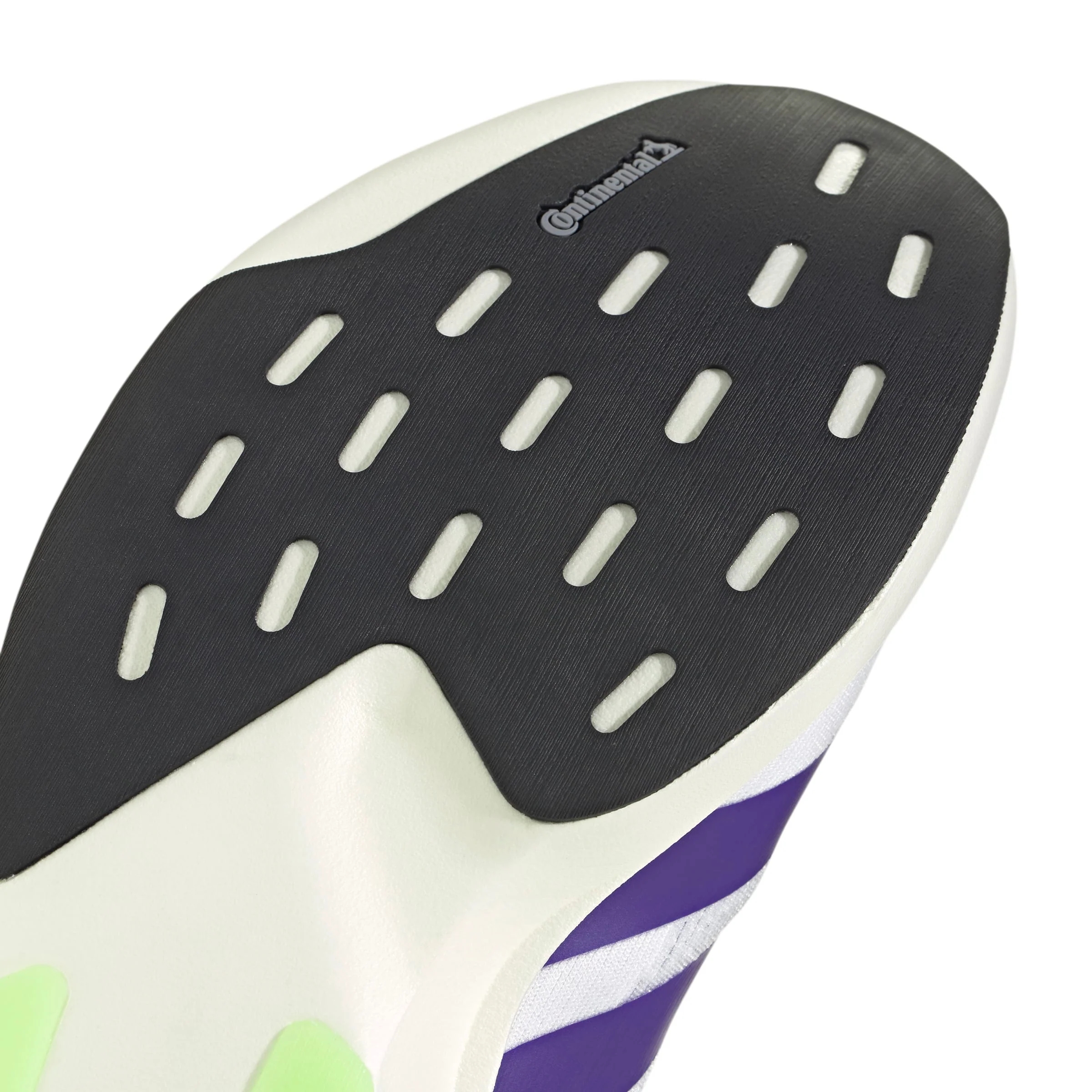Adizero Evo SL 'White Collegiate Purple Lime Burst' - Image 7