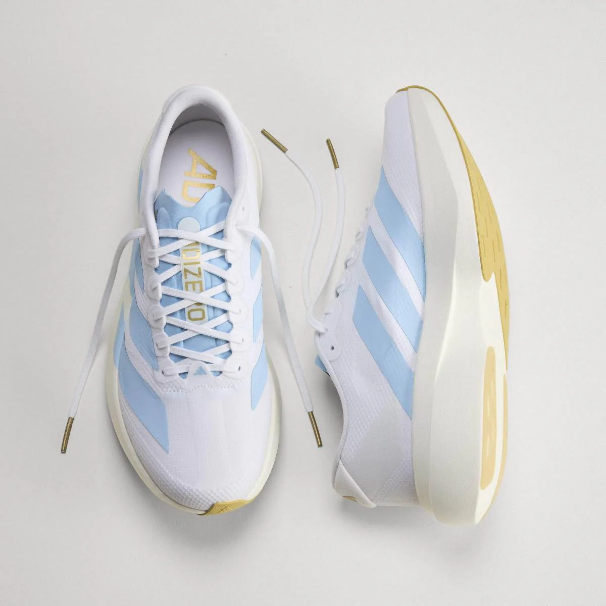 Wmns Adizero Evo SL 'Cloud White Clear Blue' - Image 10