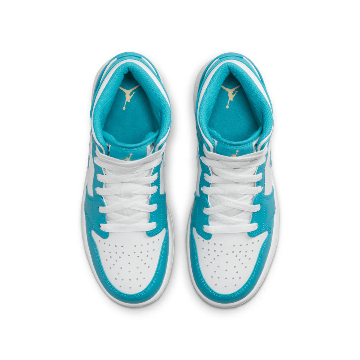 Kid's Air Jordan 1 Mid 'Aquatone' - Image 4