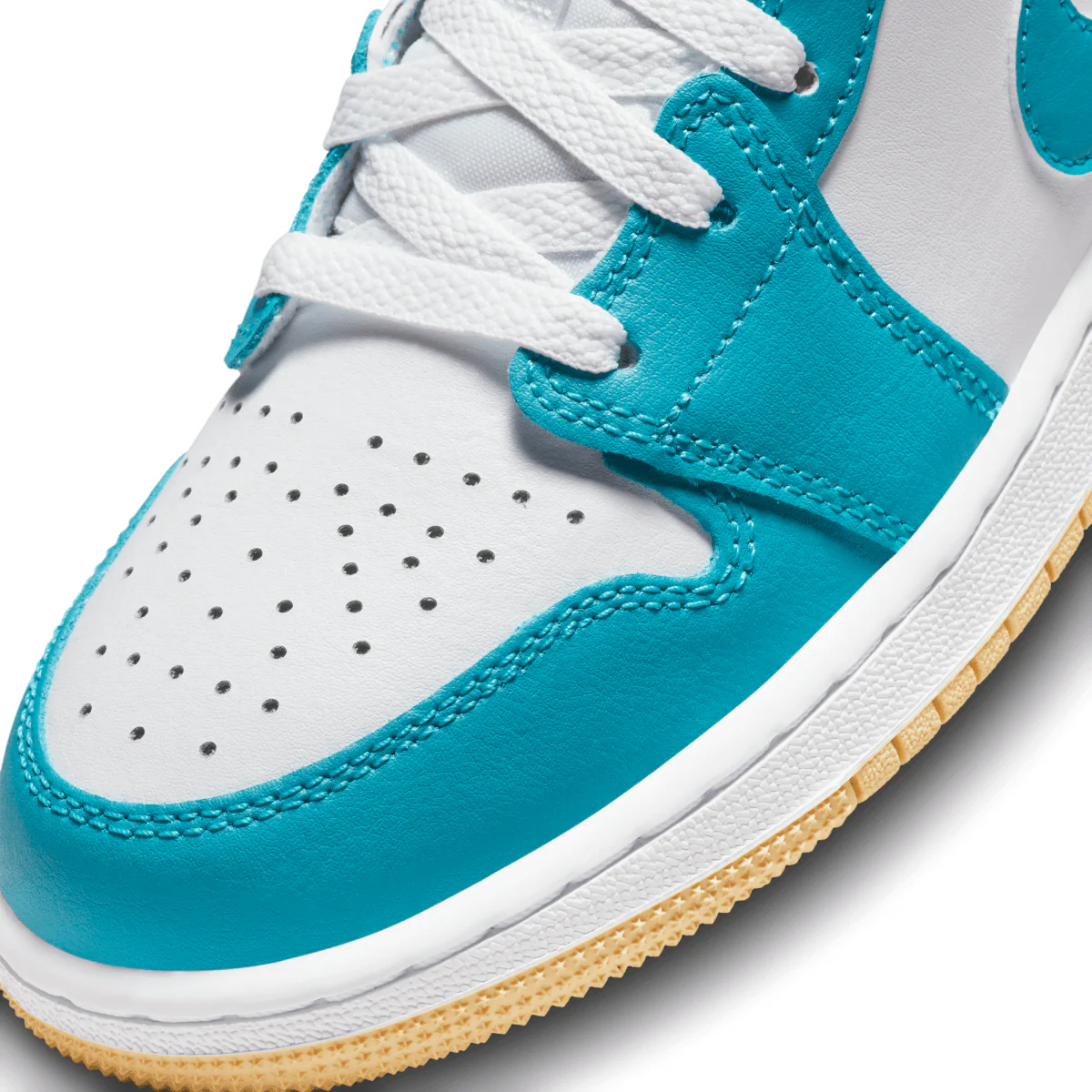 Kid's Air Jordan 1 Mid 'Aquatone' - Image 7