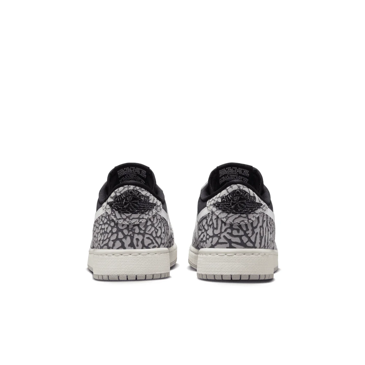 Kid's Air Jordan 1 Retro Low OG 'Black Elephant' - Image 4