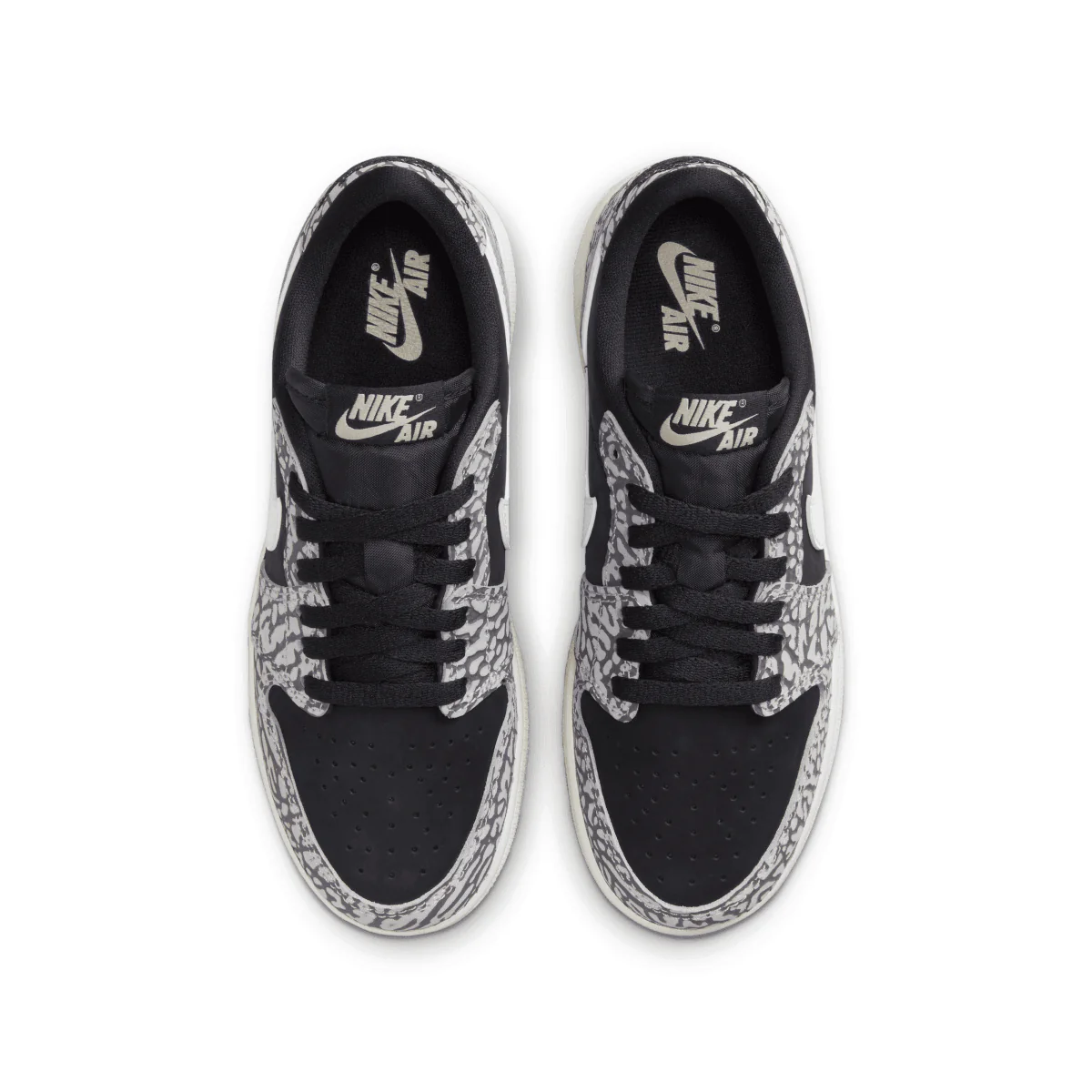 Kid's Air Jordan 1 Retro Low OG 'Black Elephant' - Image 5